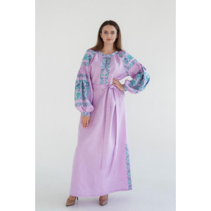 Пошита жіноча сукня – вишиванка БОХО для вишивання нитками Квітковий рай (ПЕ014лФ4201_024_172)
