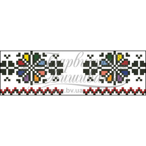 Схема Рушничок для Весільних букетів та декору для вишивки бісером і нитками на тканині (ТР052пн1025)