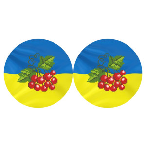 Набір для вишивки нитками Барвиста Вишиванка З Україною в серці 37х18 (ТР674пн3718i)