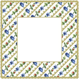 Схема Квіткові Візерунки для вишивки бісером і нитками на тканині (ТР037пБ5959)