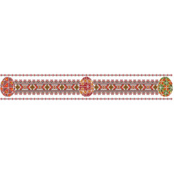 Набір для вишивки нитками Барвиста Вишиванка Великодня скатертина-доріжка 102х16 (ТР263пБ9916i)