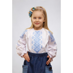 Набір ниток DMC для вишивки хрестиком до заготовки дитячої блузки – вишиванки на 1-3 років Мамина ніжність БД017пБ28ннh