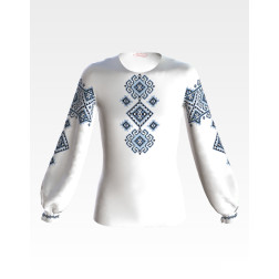 Пошита дитяча блузка-вишиванка Кучерява безмежність для вишивки бісером і нитками (БД023кБ3801)
