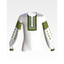 Пошита дитяча блузка-вишиванка Вогняна для вишивки бісером і нитками (БД042кБ3801)