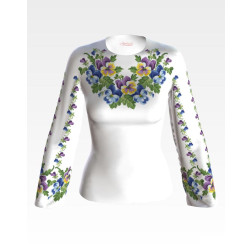 Набір ниток DMC для вишивки хрестиком до заготовки жіночої блузки – вишиванки Елегантні братки (БЖ146пБннннh)