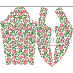 Набір бісеру Preciosa для вишивки бісером до заготовки жіночої блузки – вишиванки Ніжні троянди (БЖ168пБннннb)
