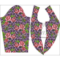 Набір ниток DMC для вишивки хрестиком до заготовки жіночої блузки – вишиванки Фіалки і троянди БЖ179пБннннh