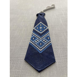 Краватка для хлопчиків вишитий машинною вишивкою хрестиком ХК003пУ0725_058