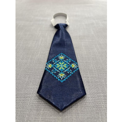 Краватка для хлопчиків вишитий машинною вишивкою хрестиком ХК010пУ0725_054