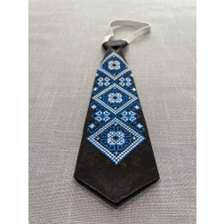 Краватка для хлопчиків вишитий машинною вишивкою хрестиком ХК011пЧ0725_058
