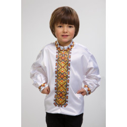 Пошита дитяча сорочка-вишиванка Прикарпаття. Оберіг для вишивки бісером і нитками (СД003кБ3601)