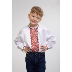 Пошита дитяча сорочка-вишиванка Світанок для вишивки бісером і нитками (СД014кБ3401)