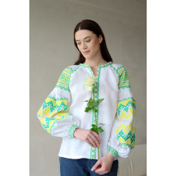 Жіноча блузка-вишиванка «Дерево життя та стихій» особлива (ЕЖ005лБнн02_054_162)