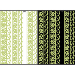 Набір ниток DMC для вишивки хрестиком до схеми для вишивання на водорозчинному клейовому флізеліні Канва з нанесеним малюнком (ФЛ092гн2030h)