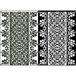 Набір ниток DMC для вишивки хрестиком до схеми для вишивання на водорозчинному клейовому флізеліні Канва з нанесеним малюнком (ФЛ203гн2030h)