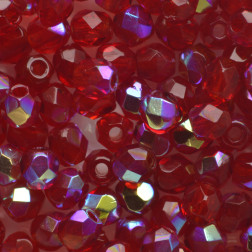 Fire Polish 3mm (loose) : Siam Ruby AB (FP1-03-X90090-1)