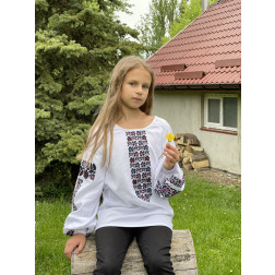 Дівчача блузка-вишиванка (ДБ786дБ0103)