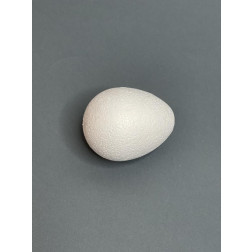 Заготовка з пінопласту Яйце. Висота 8см., ширина 6,5см. РУ402уБ0806