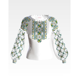 Набір ниток DMC для вишивки хрестиком до заготовки жіночої блузки – вишиванки  Ніжність весни (ЖЕ037кБннннh)