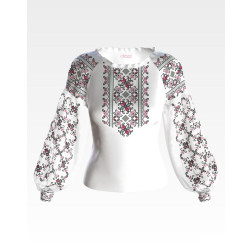 Набір бісеру Preciosa для вишивки бісером до заготовки жіночої блузки – вишиванки  Ніжність весни (ЖЕ039пБннннb)