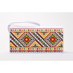 Набір ниток DMC для вишивки хрестиком до заготовки пошитого клатча Писанка (КЛ080пБ1301h)