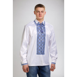 Пошита чоловіча сорочка-вишиванка Ніжність для вишивки бісером і нитками (СЧ012дБ4603)