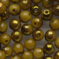 Round Beads 4mm(loose) : Luster - Lt. Beige PB1-04-LR13080-1