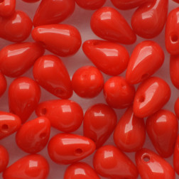 Drops 4/6mm(loose) : Opaque Red PB226-0406-93200-1Tear