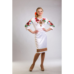 Заготовка жіночого плаття Український степ для вишивки бісером (ПЛ039кБнннн)