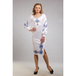 Пошита жіноча сукня-вишиванка Весняна для вишивки бісером і нитками (ПЛ048кБ4607)
