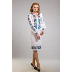 Пошита жіночої блузка-вишиванка Борщівська сучасна для вишивки бісером і нитками (ПЛ060кБ4418)