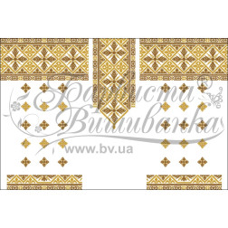 Набір бісеру Preciosa для вишивки бісером до заготовки жіночої сукні – вишиванки Жито (ПЛ079пБннннb)