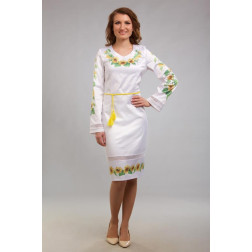 Пошита жіночої блузка-вишиванка Соняшники для вишивки бісером і нитками (ПЛ084кБ4203)