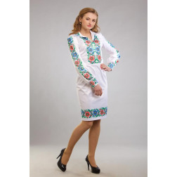 Пошита жіночої блузка-вишиванка Буковинська сучасна для вишивки бісером і нитками (ПЛ098кБ4413)