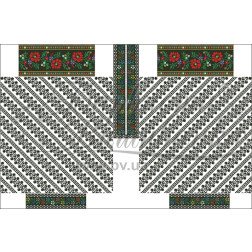 Набір ниток DMC для вишивки хрестиком до заготовки жіночої сукні – вишиванки Борщівська ПЛ123пБннннh
