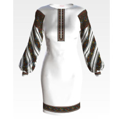 Набір бісеру Preciosa для вишивки бісером до заготовки жіночої сукні – вишиванки Борщівська вишуканість (ПЛ150пБннннb)