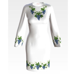 Набір ниток DMC для вишивки хрестиком до заготовки жіночої сукні – вишиванки Виноград (ПЛ194пБннннh)