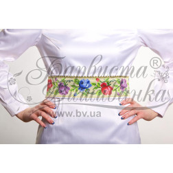 Набір бісеру Preciosa для вишивки бісером до заготовки жіночого пояса – вишиванки Розкішні квіти. Буковинська (ПС006пБннннb)