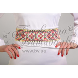 Набір ниток DMC для вишивки хрестиком до заготовки жіночого пояса – вишиванки Український степ ПС039пБннннh