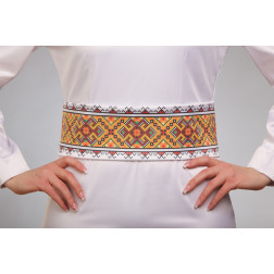 Заготовка жіночого пояса для вишивки бісером Барвиста Вишиванка Прикарпаття. Оберіг (ПС063кБнннн)