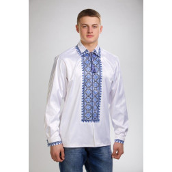 Пошита чоловіча сорочка-вишиванка Ніжність для вишивки бісером і нитками (СЧ012кБ5003)