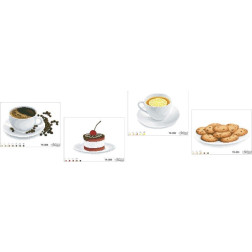 Схема картини Апетитний десерт для вишивки бісером на габардині ТК092пн9922