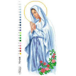 Схема картини Марія непорочного зачаття для вишивки бісером на тканині (ТО038пн2547)