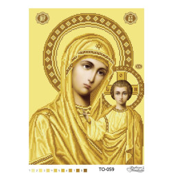 Набір бісеру Preciosa для вишивки бісером до схеми для вишивання Казанська Ікона Божої Матері (ТО059пн3243b)