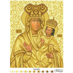 Набір бісеру Preciosa для вишивки бісером до схеми для вишивання Зарваницька Ікона Божої Матері (ТО074пн2532b)