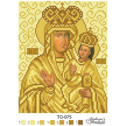 Набір бісеру Preciosa для вишивки бісером до схеми для вишивання Зарваницька Ікона Божої Матері (ТО075пн1722b)