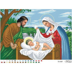 Схема картини Святе Сімейство для вишивки бісером на тканині (ТО097пн6043)