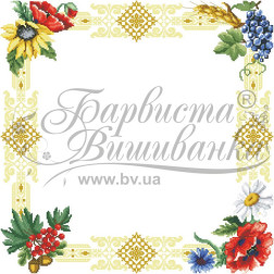 Набір бісеру Preciosa для вишивки бісером до схеми для вишивання скатертини Народні Символи України ТР030пБ5252b