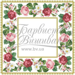 Набір бісеру Preciosa для вишивки бісером до схеми для вишивання скатертини Ніжний аромат ТР043пБ5454b