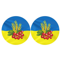 Набір для вишивки нитками Барвиста Вишиванка З Україною в серці 37х18 (ТР675пн3718i)